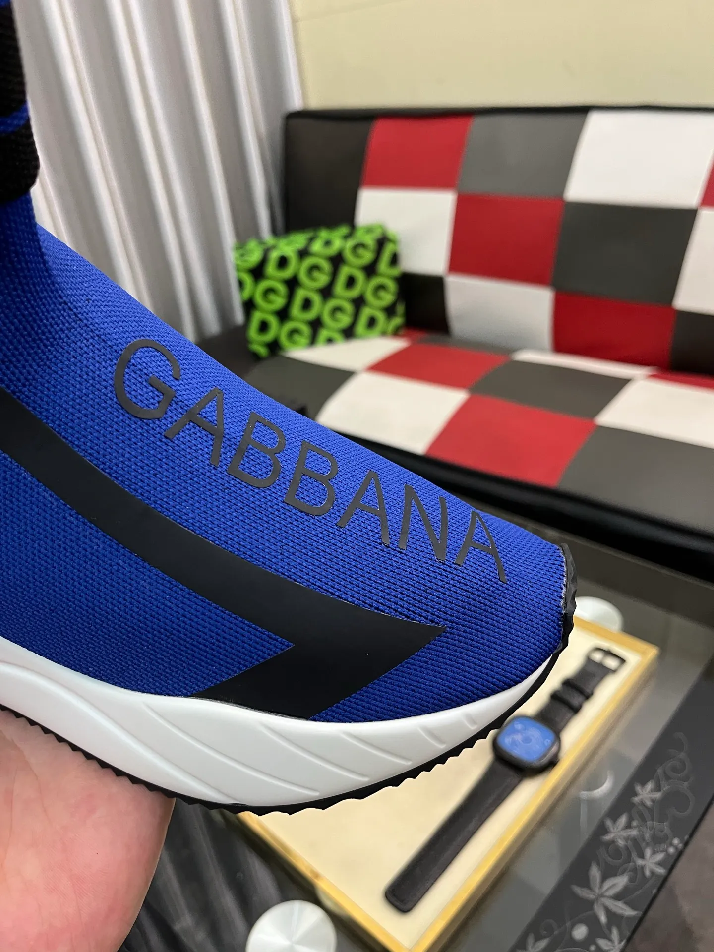 Men's men's shoes💰440⌚️⌚️【DG～】men's casual shoes 2022z cabinet simultaneous sale 🔶🔷🔜The upper is made of cowhide spliced fabric ➕Mesh lining, which is comfortable and breathable. The sole is: the original comfortable and wear-resistant outsole, ⚠️The real thing📱Photographed🎬The real thing is better📢📢📢Size: 35-46